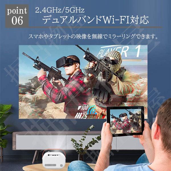 Jecos プロジェクター SUN700 天井投影 小型 家庭用 4K wifi スクリーン 超小型 天井 ラッピング対応 09312