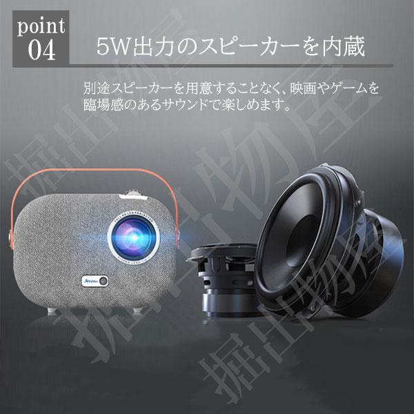 プロジェクター SUN700 天井投影 小型 家庭用 4K wifi スクリーン 超