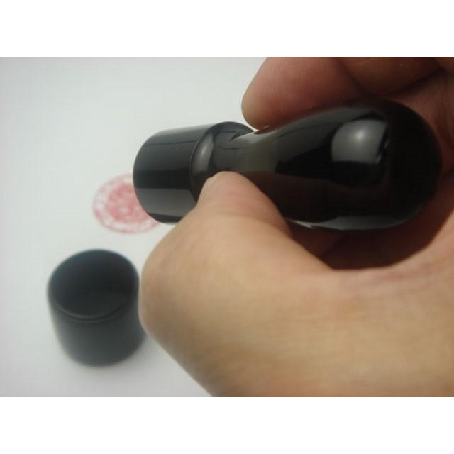 【送料無料!】法人印 黒水牛 丸印18mm【会社実印・銀行印】の画像