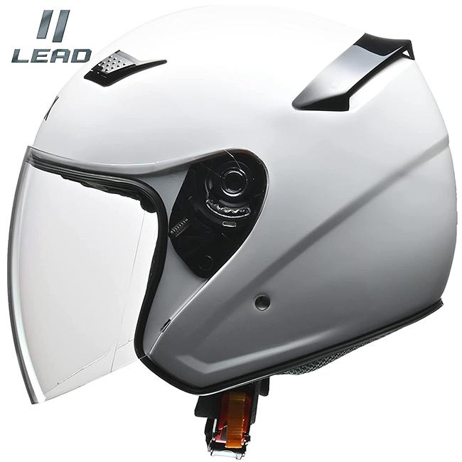 LEAD リード工業 STRAX SJ-8 ジェットヘルメット ホワイト LLサイズ