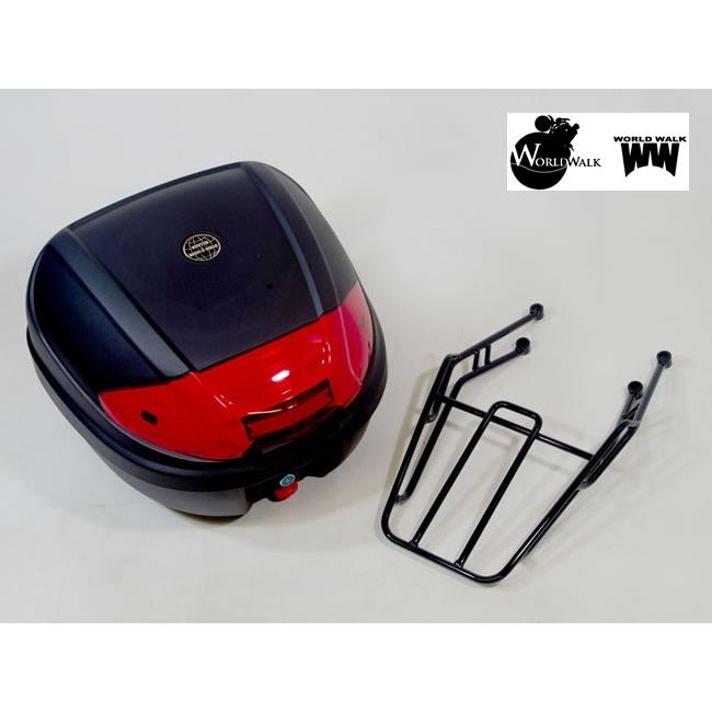 無料特典付 ワールドウォーク CBR250R CBR125R CB250F リアキャリア＆リアボックス (30L) セット