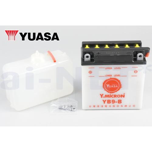 在庫有 1年保証付 Vespa ベスパ PE ユアサバッテリー YB9B バッテリー 液別開放式 YUASA FB9B互換 9B
