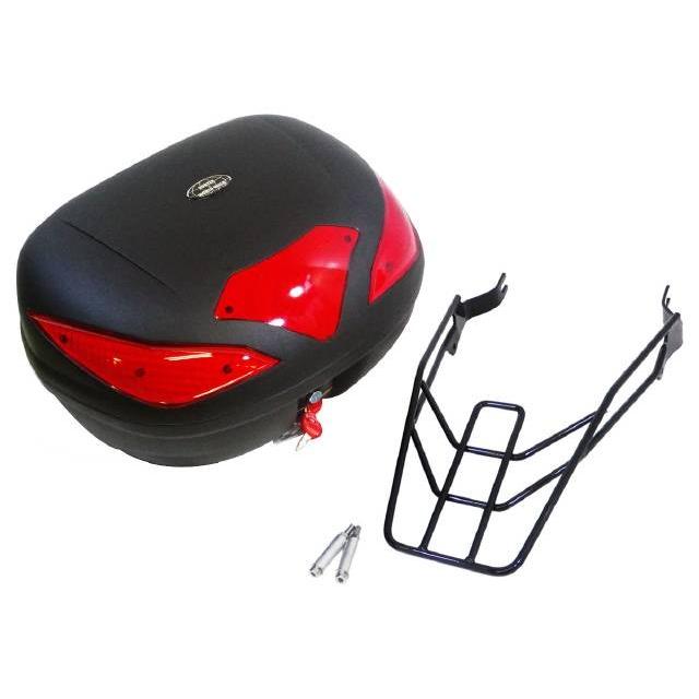 無料特典付 ワールドウォーク W800 W650 W400用 リアキャリア＆リアボックス (43L) セット