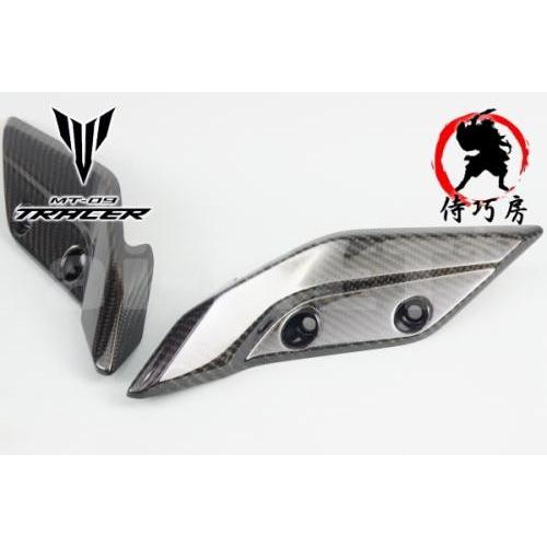 納期未定入荷後発送 1年保証付 侍巧房 MT-09 TRACER トレーサー カバーハンドルバーアッパ左右 カーボン 平織/綾織 ナックルガード ハンドルガードプロテクター