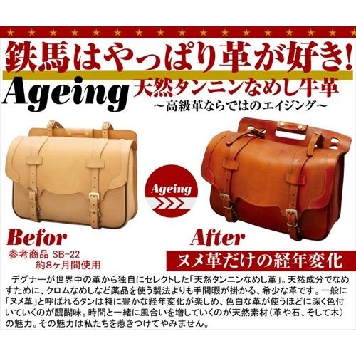 DEGNER（デグナー） 送料無料 SB-18 レザーサドルバッグ タン : アイ 