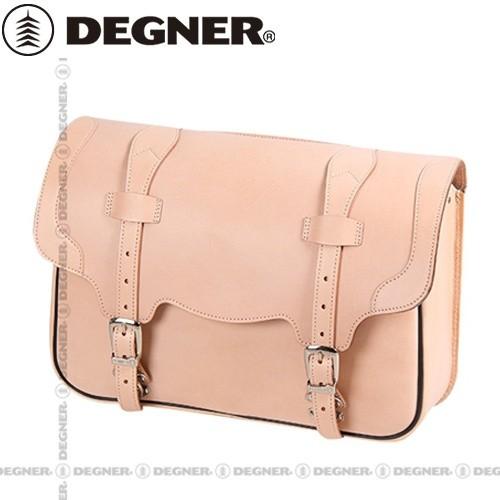 DEGNER（デグナー） 送料無料 SB-22 レザーサドルバッグ レトロ調 タン 