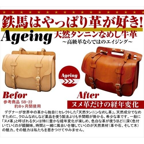 DEGNER（デグナー） 送料無料 SB-50 レザーサドルバッグ タン 9L 