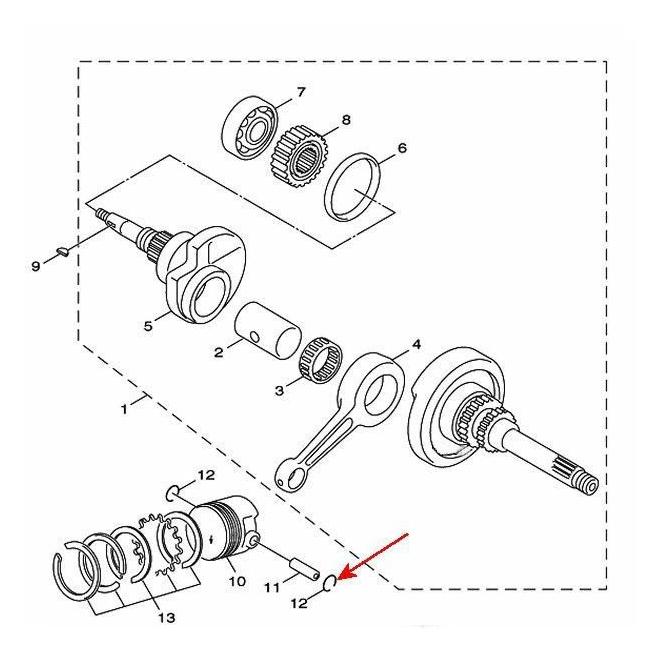 ヤマハ発動機 在庫有 マジェスティ125 STDサークリップ 93450-16068