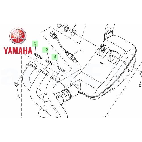 YAMAHA ヤマハ 純正品 MT-09 最大62％オフ！ TRACER ガスケットエキゾーストパイプ トレーサー マフラーガスケット 100％品質 ABS