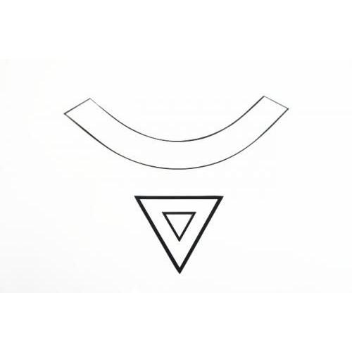 在庫有 原付2種 表示ステッカー エンブレム ノーズマーク Lサイズamp 三角マークセット 上品なスタイル