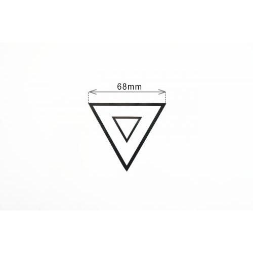 aiNET（アイネット） 在庫有 原付2種 表示ステッカー エンブレム 三角