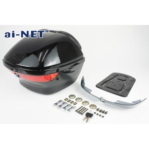 納期未定 入荷後発送 送料無料 aiNET製 VTR250 / VTR-F 用 リアボックス ＆ リアキャリア セット (28Lボックス A8011L) リヤキャリア リアケース｜horidashi｜05