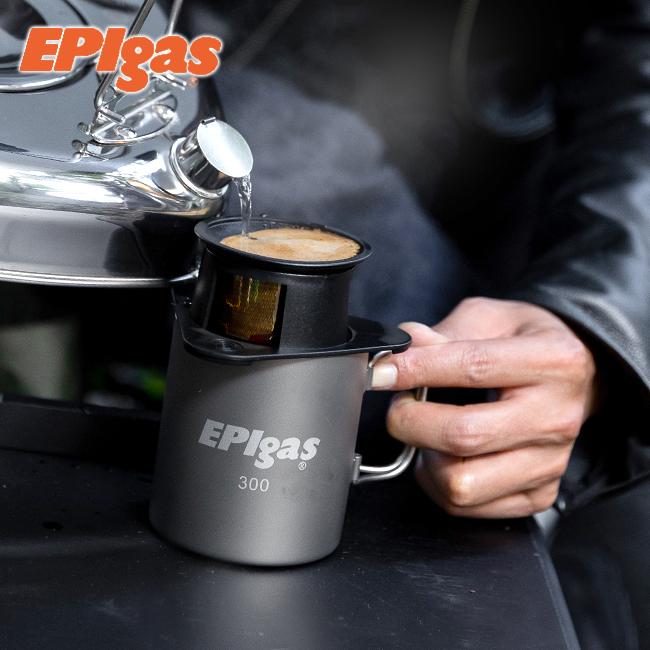 チタンマグカップ EPIgas ダブルウォールチタンマグ マグカップ 軽量