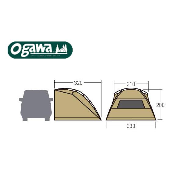 ogawa(アウトドア) ogawa Car Side カーサイドリビングDX-II ogawa(アウトドア) ogawa Car Side カーサイドリビングDX-II