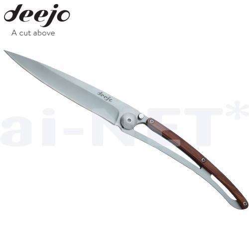 DEEJO/ディージョ wood 37g coralwood 小型軽量ナイフ DJ-1005