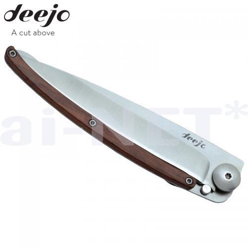 DEEJO/ディージョ wood 37g coralwood 小型軽量ナイフ DJ-1005