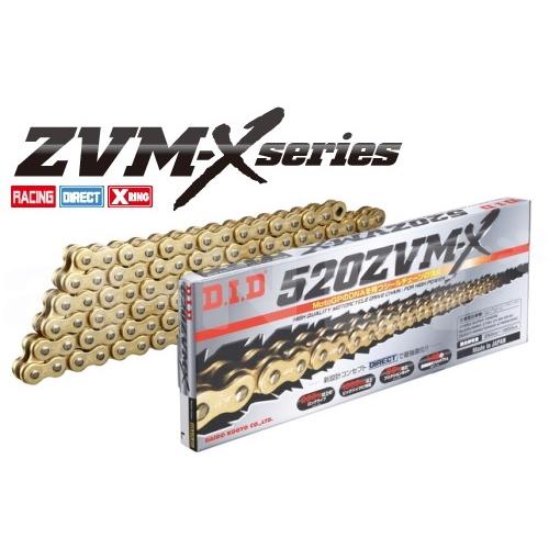 送料無料 DID 520ZVM-X-100L(ゴールド)(4525516330152)(ZVM-Xシリーズ