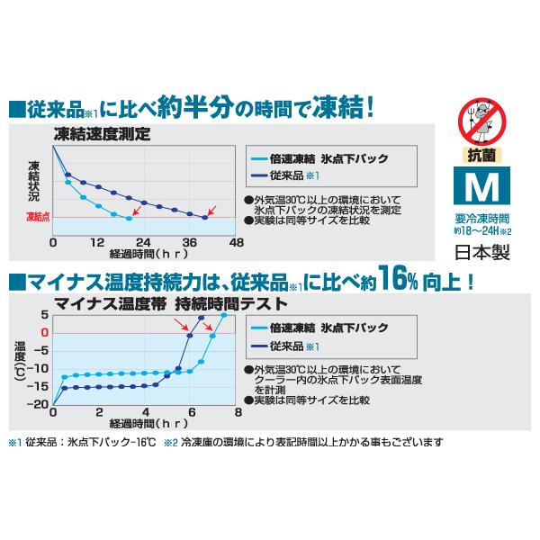 在庫有 送料無料 お買い得4個セット LOGOS ロゴス 倍速凍結・氷点下パック M 81660642 最強 保冷剤 冷凍保存 長時間 Mサイズ アウトドア キャンプ｜horidashi｜04