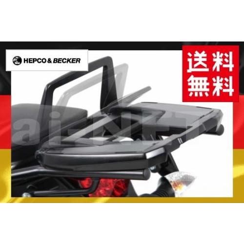 トップケース用 アルミ 角型 イージーラック(可倒式)ブラック 汎用 
