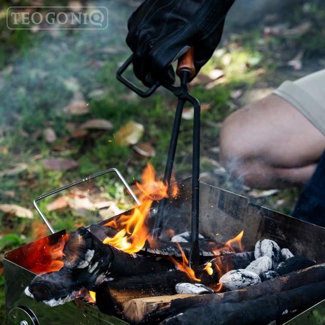 正規品 日本製 Fireplace Tongs/ファイヤープレーストング 63495 バーベキュー 炭ばさみ 薪ばさみ BBQグリル TEOGONIA/テオゴニア | TEOGONIA | 07