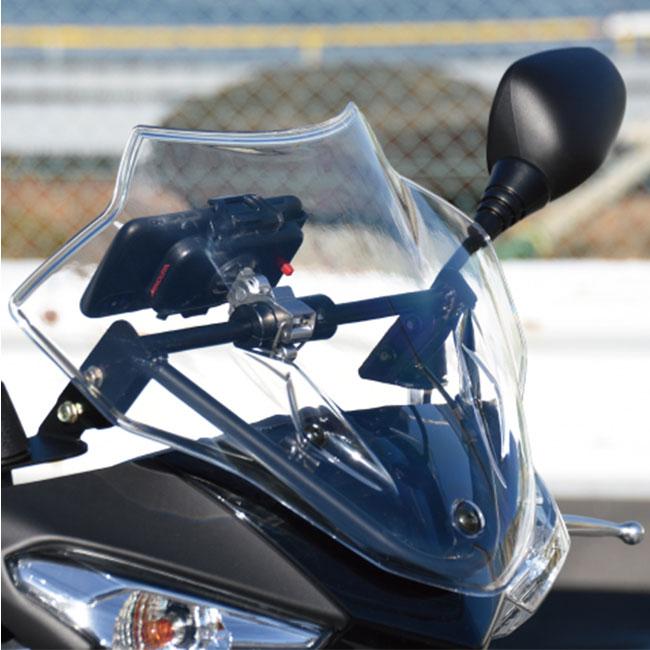ワールドウォーク スマートフォンマウントSPORTスクリーン クリア シグナスX SEA5J ws-28-1c ウインドシールド 風防 カスタム_1