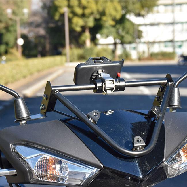 ワールドウォーク スマートフォンマウントSPORTスクリーン クリア シグナスX SEA5J ws-28-1c ウインドシールド 風防 カスタム_3
