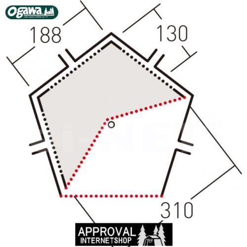 ogawa(アウトドア) 送料無料 小川テント グロッケ8用ハーフ ogawa(アウトドア) 送料無料 小川テント グロッケ8用ハーフ