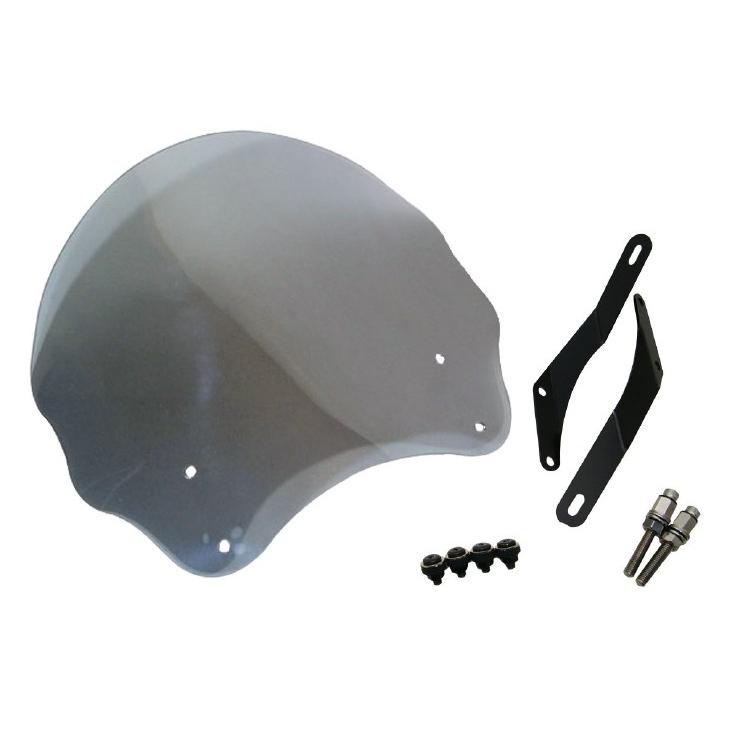 スクリーン ワールドウォーク XJR1300('98-'18)用 ミドル スモーク(ws-27-1sm)(メーターバイザー ウインドシールド 風防)