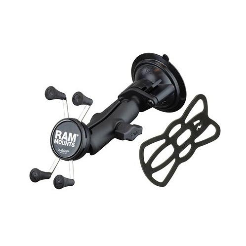 RAM MOUNTS（ラムマウント) Xグリップ(S)&ツイストロックサクションベース スマートフォン用 テザー付 RAM-B-166-UN7U