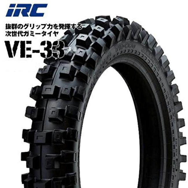 IRC 送料無料 IRC VE-33 110/100-18 64M 329415 VE33 リア用 公道走行