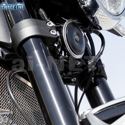 SWAGE-LINE スウェッジライン Z900RS フロントブレーキホース Swage-PRO Fホースキット トライピース ステンB/BLK(BTPB762FT) ブレーキ メッシュホース｜horidashi｜02