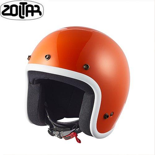 500TXタイプスモールジェットヘルメットL サイズバイザー付オレンジ