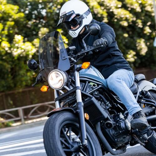 ガラスコーティングサービス施工済 6ヶ月保証付 CD125T スクリーンバイザー メーターバイザー 中型タイプ スモークスクリーン 風防 汎用 aiNET製　付属付_4