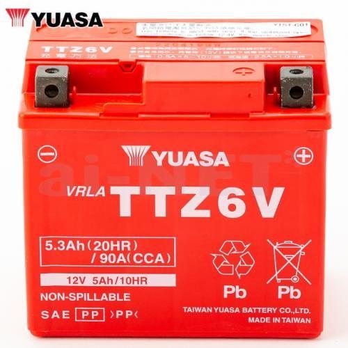 TAIWAN YUASA（台湾ユアサ） 在庫有 ユアサ 24ヶ月保証付 TTZ6V YUASA