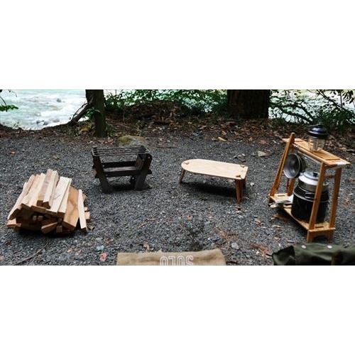 送料無料 YOKA(ヨカ) MINI SHELF ミニシェルフ ウレタン塗装済み アウトドア BBQ キャンプ シェルフ 棚 ミニラック 収納 グランピング テーブル_3