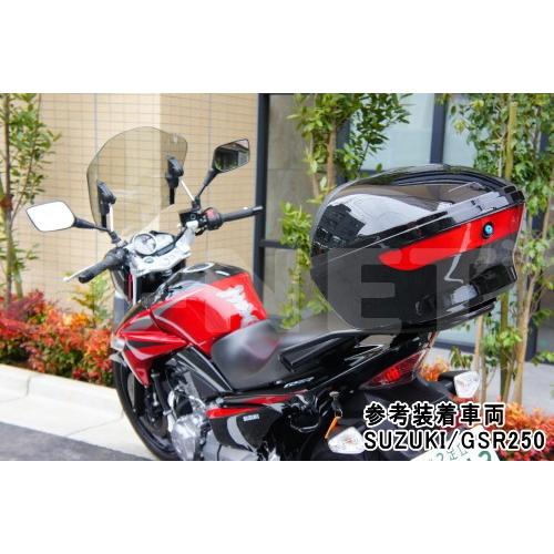 納期未定 入荷後発送 3ヶ月保証付 リアボックス バイク トップケース 28L バイク用 リヤボックス アタッチメント付 汎用品 ブラック 黒 ainet製　レンズ付 |  | 07