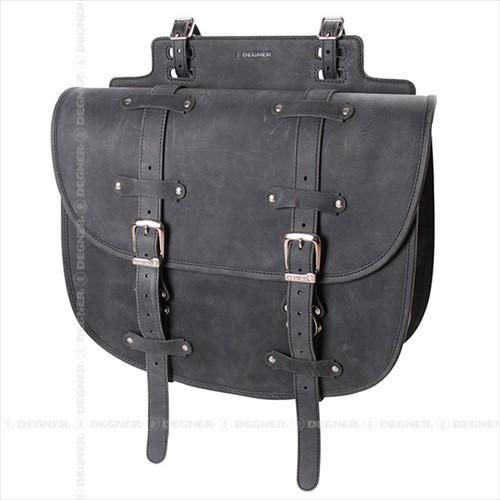 DEGNER（デグナー） SB-64IN レザーサドルバッグ ブラック 20L : アイ 