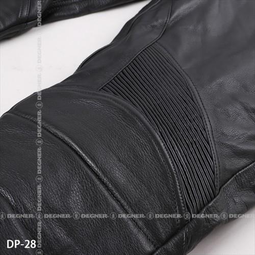 DEGNER（デグナー） DP-28 メンズ カップ付 レザーパンツ ブラック