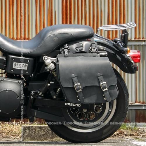 DEGNER（デグナー） SB-60IN レザーサドルバッグ ブラック 12L : アイ 