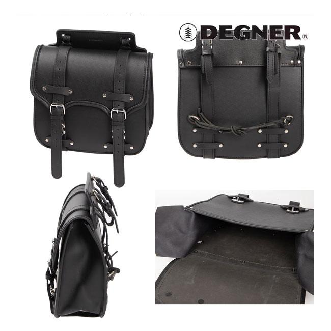 DEGNER（デグナー） SB-55A レザーサドルバッグ ブラック 12.5L 牛革