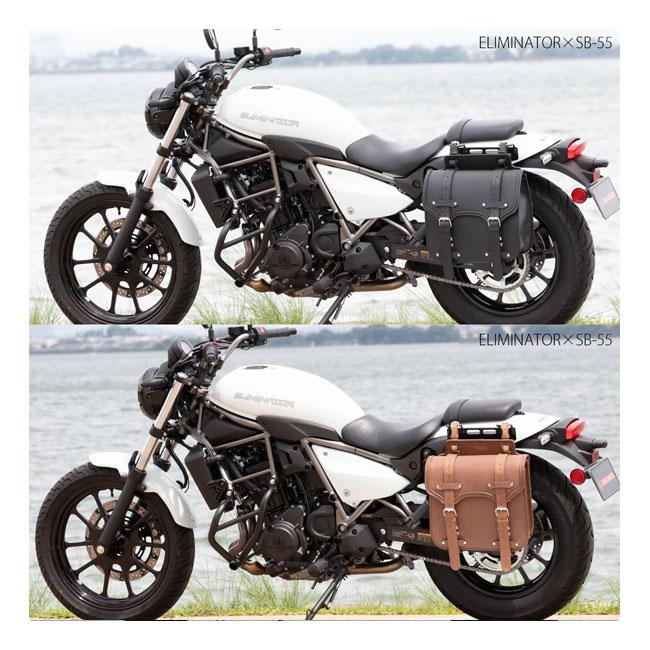 DEGNER（デグナー） SB-55A レザーサドルバッグ ブラック 12.5L 牛革