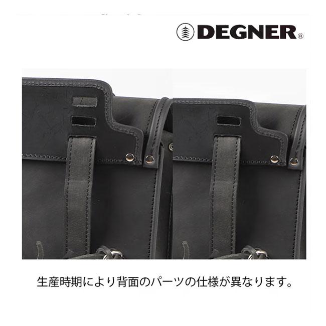 DEGNER（デグナー） SB-55A レザーサドルバッグ ブラック 12.5L 牛革 
