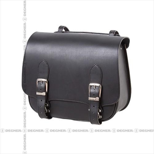 納期未定 入荷後発送 DEGNER デグナー SB-76 レザーサドルバッグ ブラック 9L