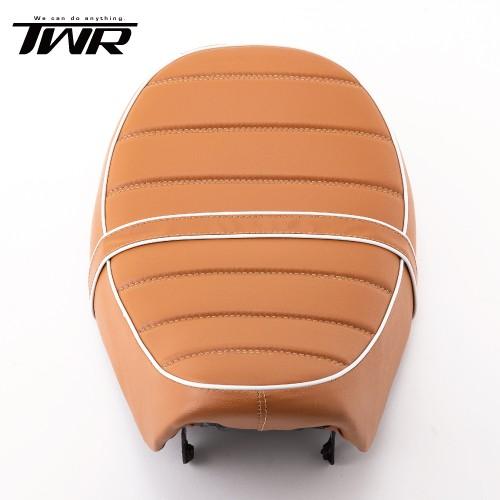 在庫有 TWR製 モンキー125用 ローダウンシート ブラウン/ホワイト