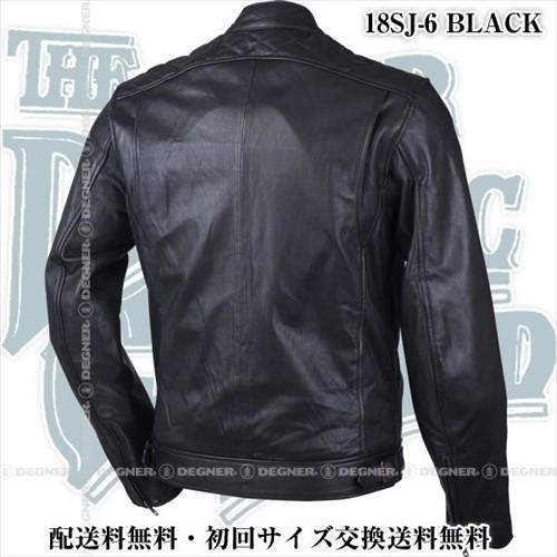 DEGNER（デグナー） 18SJ-6 ゴートレザージャケット ブラック サイズL
