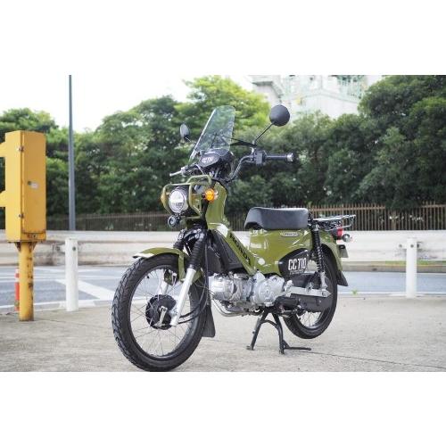 スクリーン ワールドウォーク スーパーカブC125 クロスカブ110用 ウインドスクリーン クリア メーターバイザー ウインドシールド_2