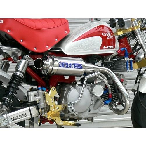 送料無料 オーヴァーレーシング OVER ステンチタン アップマフラー
