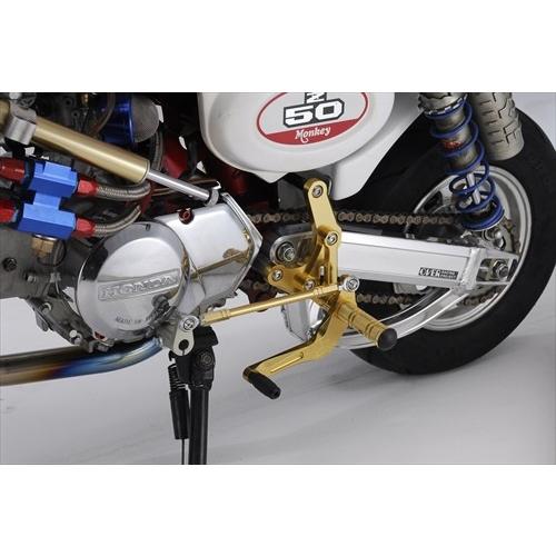 送料無料 オーヴァー OVER バックステップ 4ポジション ゴールド MONKEY(ディスク) オーバーレーシング