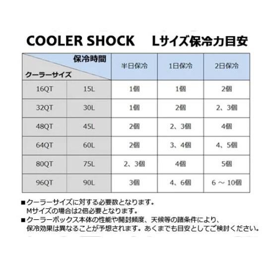 在庫有 お買い得5個セット COOLER SHOCK/クーラーショック 氷点下 パック 保冷剤 冷凍保存 医療用 -7.8℃ Sサイズ 7CSSSET｜horidashi｜03