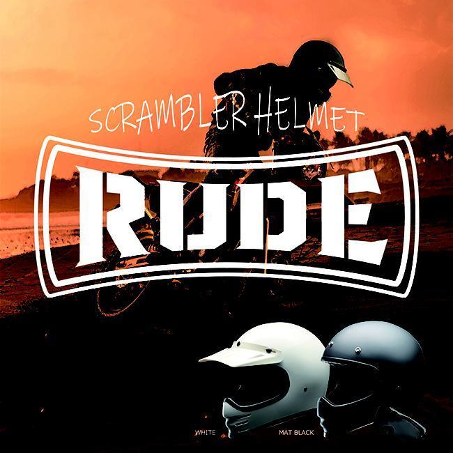 リード工業 LEAD工業 RUDE/ルード スクランブラー ヘルメット ホワイト